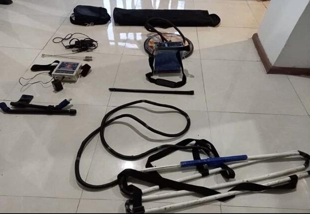 کشف و ضبط ۳ دستگاه فلزیاب غیرمجاز در جواهردشت