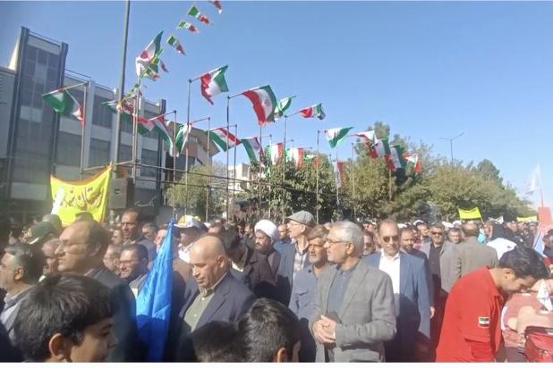 ندای استکبارستیزی مردم انقلابی سمنان در یوم الله ۱۳ آبان