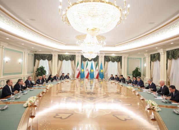 پزشکیان: ایران به‌صرفه ترین مسیر ترانزیتی برای قزاقستان است