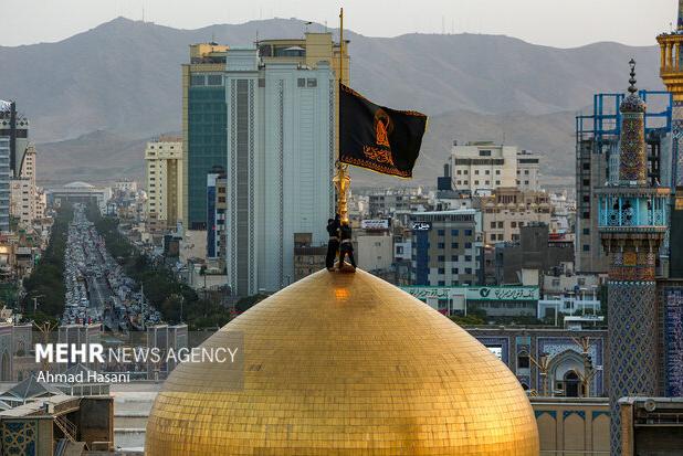مشهد در آستانه محرم؛ حرم رضوی سیاه‌پوش و آماده وداع با شهدا