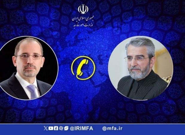 گفت‌وگوی تلفنی باقری با وزیر امور خارجه اردن