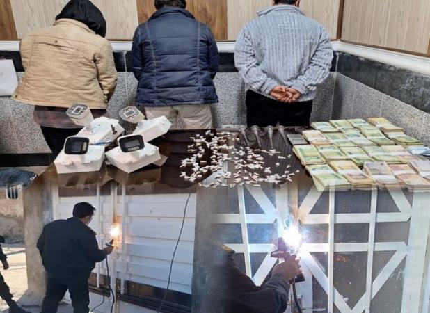 منزل فروشنده مواد مخدر شیشه و هروئین در داراب فارس پلمب شد