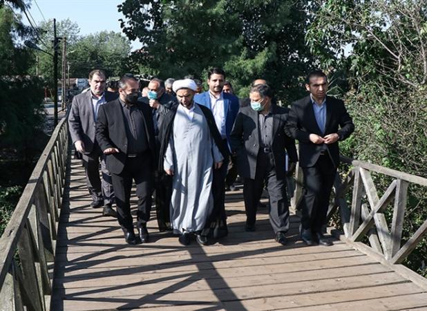 بازدید مدیرکل دادگستری گیلان ازپل تاریخی کیاشهر