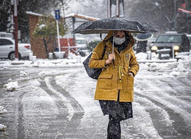 بارش برف،پدیده غالب در بیشتر استان‌های کشور