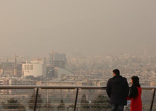 تشدید آلودگی هوای تهران با ورود موج جدید گردوغبار