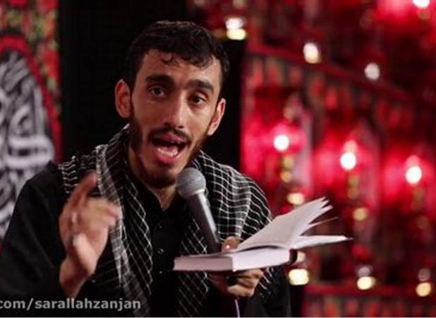 مداحی به مناسبت شب عاشورا در حضور رهبر انقلاب+فیلم