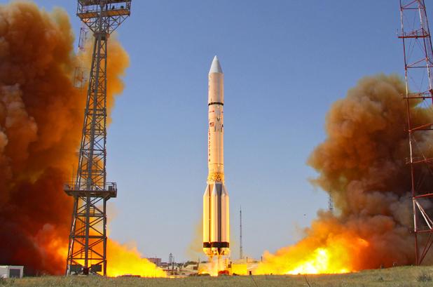 لحظه پرتاب جدیدترین ماهواره نظامی روسیه به فضا+فیلم