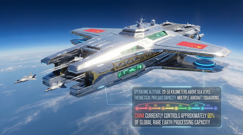 ایده‌ای از دنیای جنگ ستارگان: چین یک ناو فضایی می‌سازد!