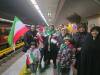 خدمات رسانی شرکت بهره برداری مترو تهران به شرکت کنندگان در راهپیمایی