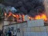 آتش سوزی مهیب در مرکز شهر کربلای معلی+تصاویر