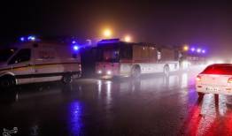 عملیات امداد ونجات در تهِ درهِ محل حادثه سقوط بالگرد