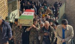 تشییع شهید گمنام در شهر جدید مزرج