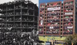 رونمایی از دیوارنگاره «تا انقلاب مهدی» در میدان ونک تهران