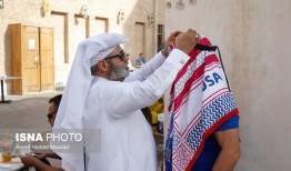 تصاویر جالب از هواداران ایرانی در ورزشگاه الثومه