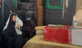 دلتنگی‌های مادرانه در کنار پیکر شهید گمنام