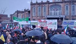 تبریز در ۲۲ بهمن؛ نمایش اقتدار و همبستگی مردم در هوای بارانی