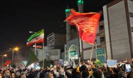 خون‌خواهی عزاداران آملی در سوگ رهبر شهید