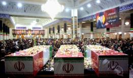 برگزاری مراسم وداع و تشییع شهدای پردیسان قم