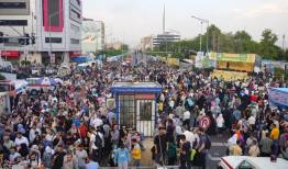 استقبال تهرانی ها از مهمانی ده کیلومتری غدیر