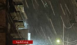 تصویر بارش برف در دربندسر تهران!