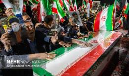 گرگان میزبان مراسم وداع با شهدای «رمضان»؛ اجتماع مردمی در میدان وحدت