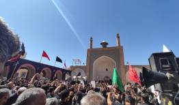 مراسم عزاداری ۲۸ صفر در حرم مطهر حضرت علی بن باقر(ع) مشهداردهال