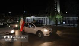 رژه خودرویی در سفیدشهر آران و بیدگل