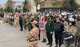 نمایش وحدت و اقتدار در گردهمایی بزرگ بسیجیان آستارا