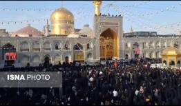 آغاز مراسم سوگواری رهبر شهید انقلاب در حرم رضوی