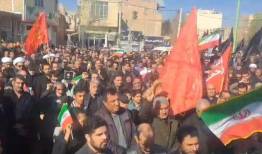 اردستان همگام با کشور؛ تجمع در سوگ رهبر شهید