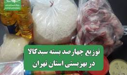 توزیع چهارصد بسته سبدکالا در بهزیستی استان تهران