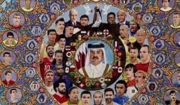 علی دایی در کنار پله، مارادونا و ستارگان جام جهانی