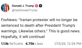 پیام بحث‌برانگیز ترامپ درباره اعتراضات ایران