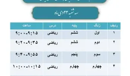 برنامه مدرسه تلویزیونی برای روزهای ۲۳ و ۲۴ دی اعلام شد