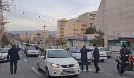 کاروان‌های خودرویی عزاداران تبریزی در سوگ رهبر شهید به خیابان آمدند