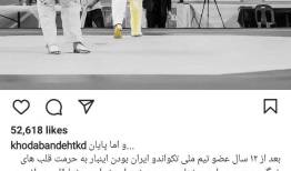 کاپیتان تیم ملی تکواندو خداحافظی کرد