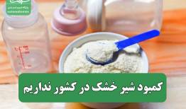 کمبود شیر خشک در کشور نداریم
