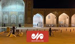 تصاویری از آتش بازی در مسجد وکیل شیراز