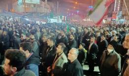 طنین «حیدر حیدر» کوهدشتی‌ها در تجمع شبانه ۲۷ اسفندماه