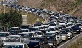 یک طرفه شدن جاده چالوس و آزادراه تهران شمال از ساعت ۱۳ 