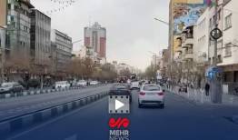 گزارش خبرنگار مهر از وضعیت عادی ترافیک در مناطق مرکزی تهران