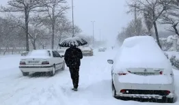 ارتفاع برف در اردبیل به ۱/۵ متر رسید