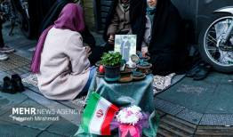 لحظه تحویل سال ۱۴۰۵ در مزار شهدای قرچک