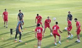 آماده‌سازی پسران کی‌روش با تنیس فوتبال