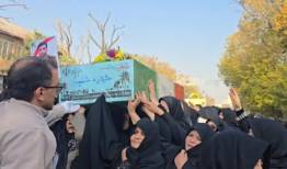 تشییع باشکوه پیکر مطهر شهدای گمنام در تبریز