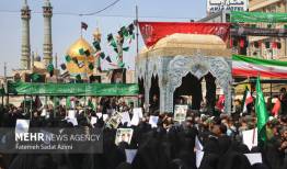 بدرقه باشکوه کاروان شهیدان در سالروز شهادت ام‌ابیها(س) در قم
