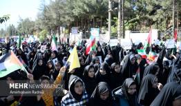 حماسه حضور مردم گرگان در راهپیمایی ۱۳ آبان؛ روز فریاد علیه استکبار