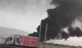آتش‌سوزی بزرگ انبار شیمیایی در جاده قدیم کرج