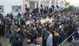 مراسم تشییع پیکر ۲ شهید گمنام در تالش برگزار شد