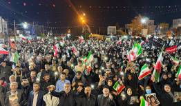 شعار «مرگ بر آمریکا و مرگ بر اسرائیل» در دهدشت طنین انداز شد